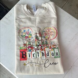 Gildan Cream Long Sleeve Tees Casual Cotton